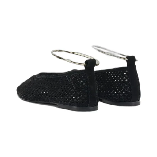 Jil Sander Pointed Toe Perforated Ballet Flats