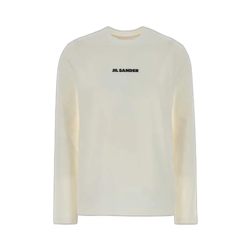Jil Sander Logo Printed Long-Sleeved T-Shirt