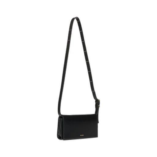 Jil Sander Logo Printed Shoulder Bag