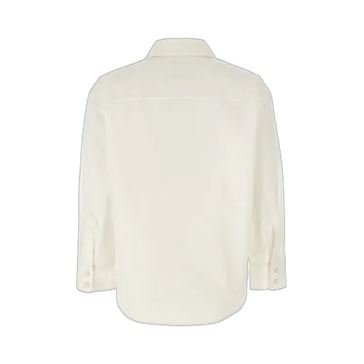 Jil Sander Three-Quarter Sleeved Cropped Poplin Shirt