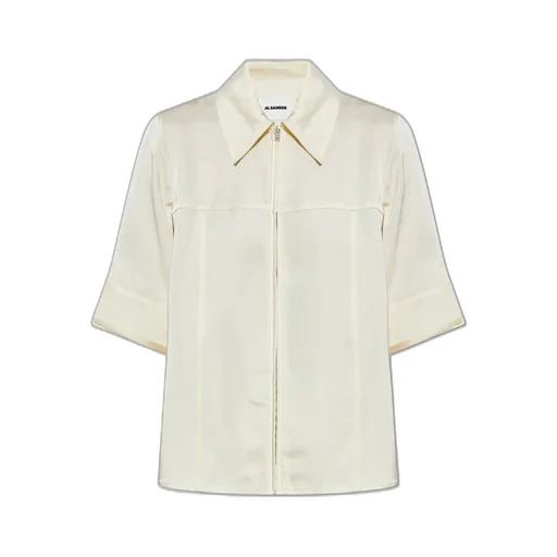 Jil Sander Zip-Up Short-Sleeved Shirt