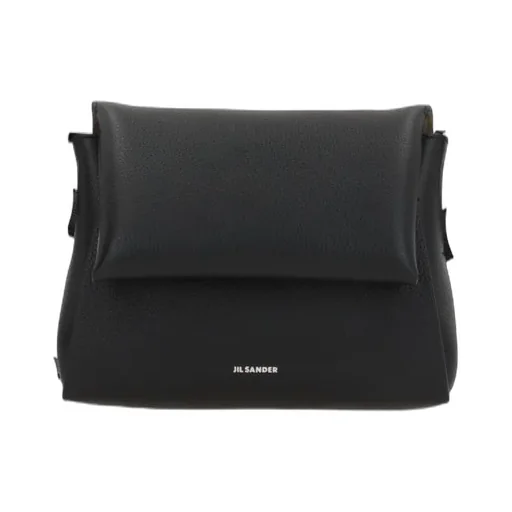 Jil Sander Logo Embossed Crossbody Bag