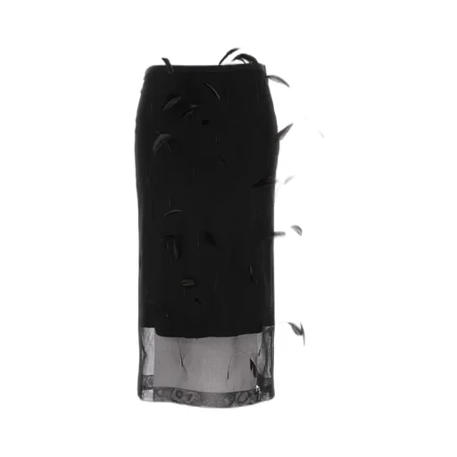 Jil Sander Feather Detailed Skirt