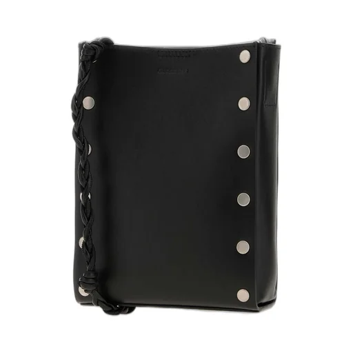 Jil Sander Logo Embossed Crossbody Bag