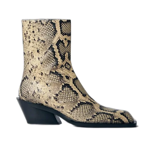 Jil Sander Embossed Ankle Boots