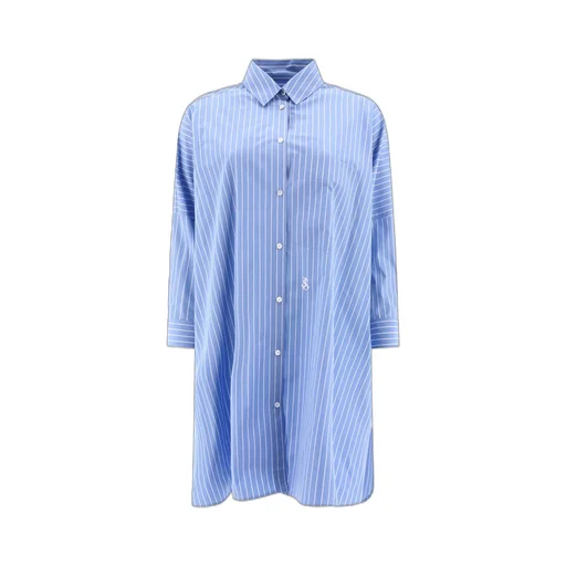 Jil Sander Sunday Long Striped Poplin Shirt