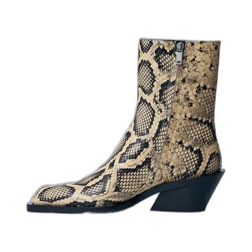Jil Sander Embossed Ankle Boots