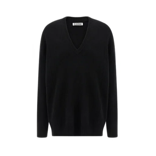 Jil Sander Long Sleeve V-Neck Jumper