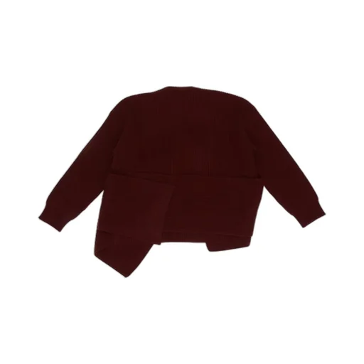 Jil Sander Drop Shoulder Draped Scarf Jumper