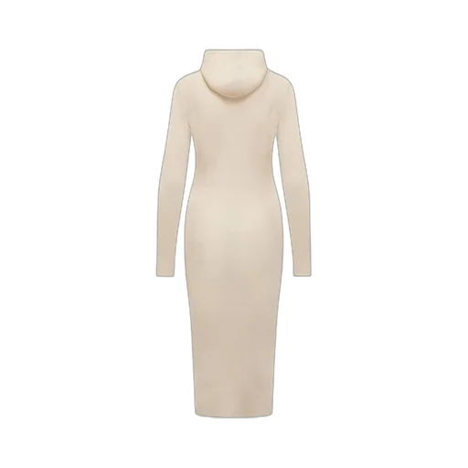 Jil Sander+ Long-Sleeved Ribbed-Knitted Hooded Midi Dress