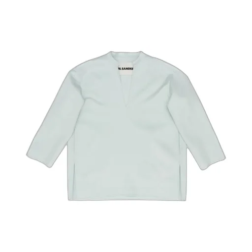 Jil Sander Long-Sleeved V-Neck Top