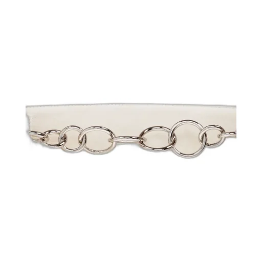 Jil Sander O-Ring Chain Linked Fur-Trimmed Scarf