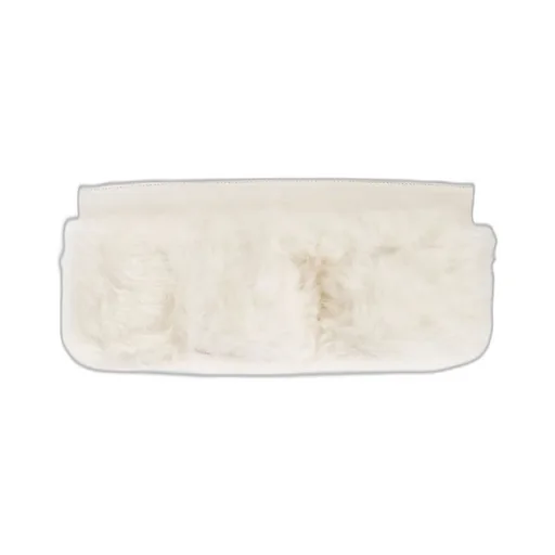 Jil Sander O-Ring Chain Linked Fur-Trimmed Scarf