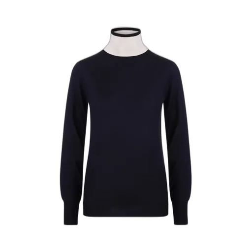 Jil Sander Contrast-Neck Knitted Jumper