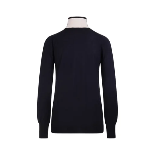 Jil Sander Contrast-Neck Knitted Jumper