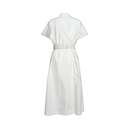 Jil Sander Short-Sleeved Belted Shirt Dress