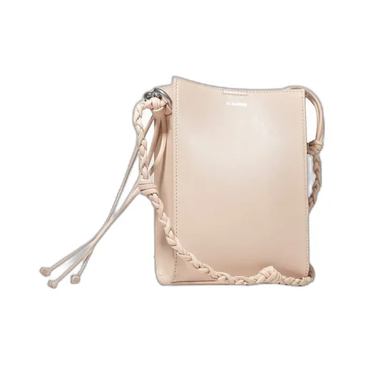Jil Sander Tangle Rings Logo-Printed Crossbody Bag