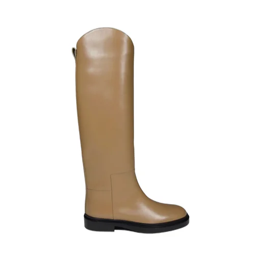 Jil Sander Almond-Toe Knee-Length Boots