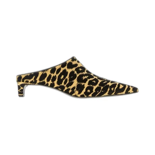 Jil Sander Leopard-Printed Pointed Toe Mules