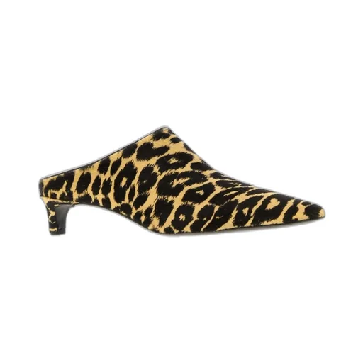 Jil Sander Leopard-Printed Pointed Toe Mules