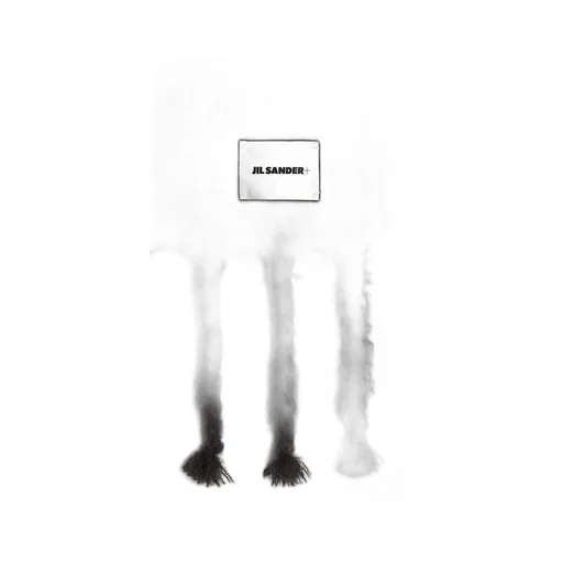 Jil Sander+ Logo Patch Fringe-Detailed Scarf