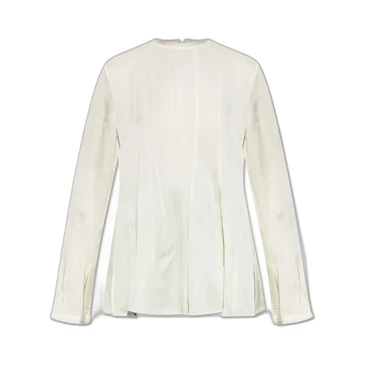 Jil Sander Envers Satin Crewneck Top
