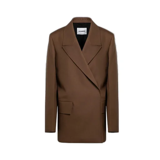 Jil Sander	Double-Breasted Long-Sleeved Blazer