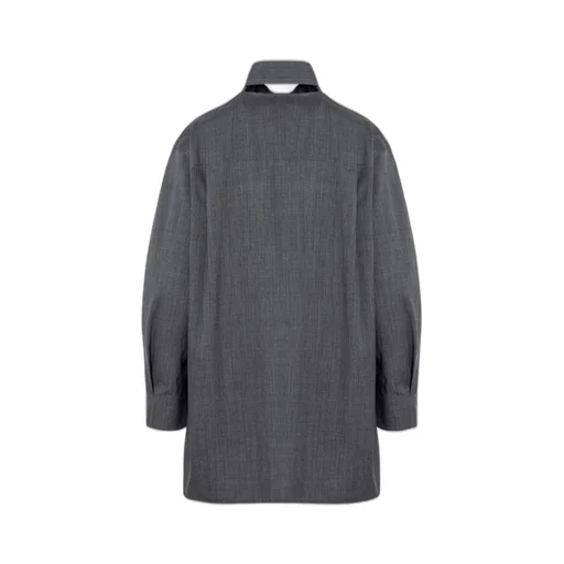 Jil Sander	Straight Hem Long-Sleeved Blouse