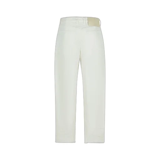 Jil Sander Logo Patch Straight-Leg Trousers