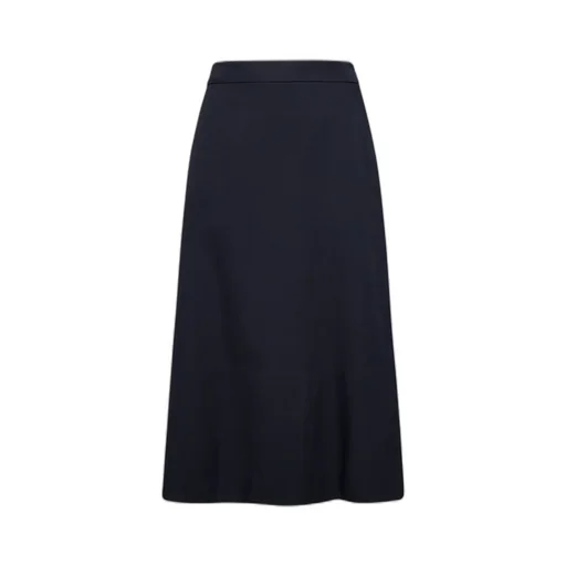 Jil Sander Asymmetric-Hem High Waist Midi Skirt