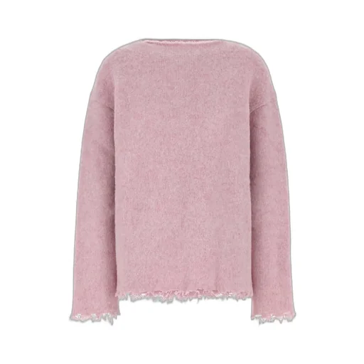 Jil Sander Frayed Edge Boat-Neck Jumper