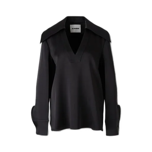 Jil Sander V-Neck Long-Sleeved Blouse