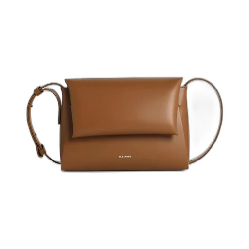 Jil Sander Logo Embossed Small Messenger