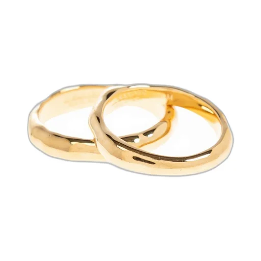 Jil Sander Logo Engraved Ring Set