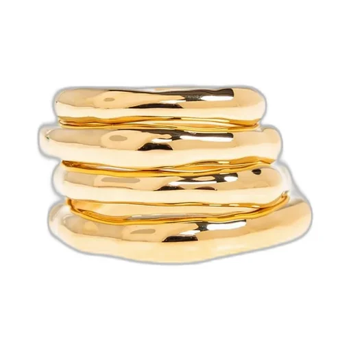Jil Sander Logo Engraved Ring Set