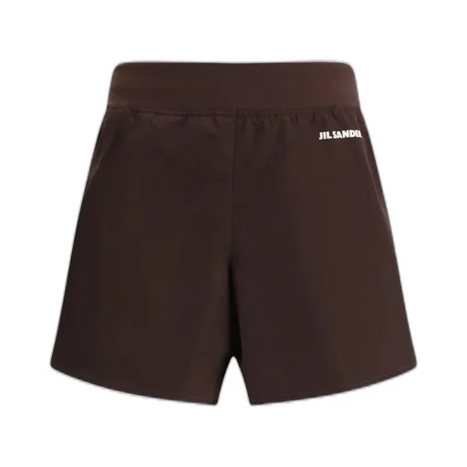 Jil Sander Logo Printed Elastic Waistband Shorts