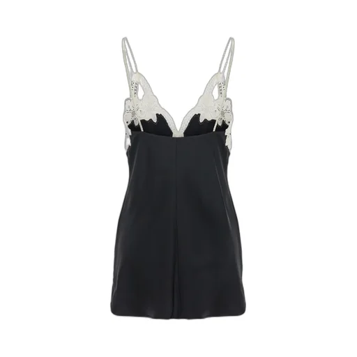 Jil Sander Floral-Embroidered V-Neck Top