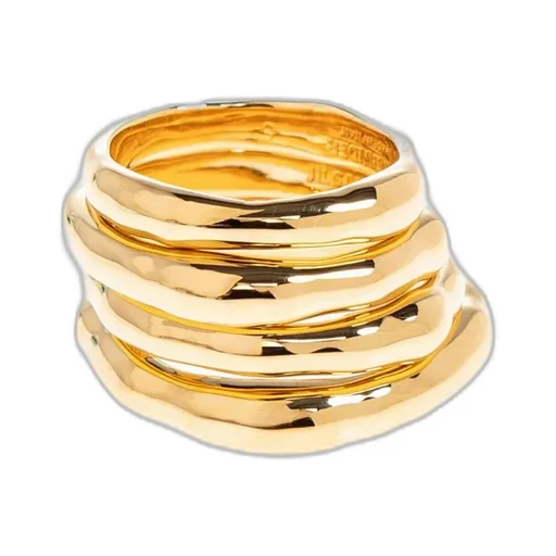 Jil Sander Logo Engraved Ring Set