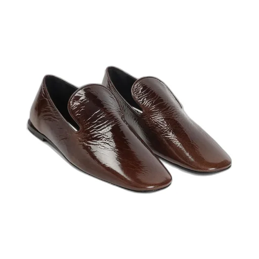 Jil Sander Wrinkled Flat Moccasins