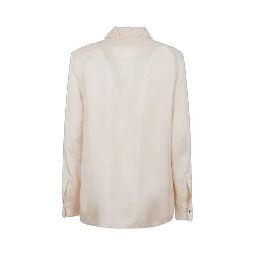 Jil Sander	Long Sleeved Ruffled Trim Blouse