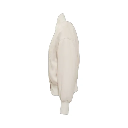Jil Sander Logo Detailed Buttoned Bomber Jacket