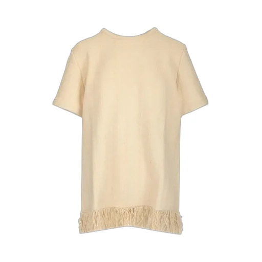 Jil Sander Fringe-Detailed Short-Sleeved T-Shirt