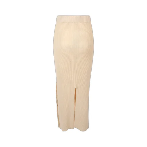 Jil Sander Snap-Buttoned Side-Slit Skirt