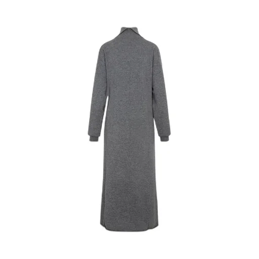 Jil Sander High-Neck Long-Sleeved Midi Dress