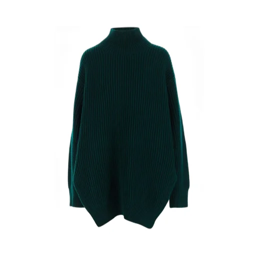 Jil Sander Turtleneck Ribbed Knit Jumper