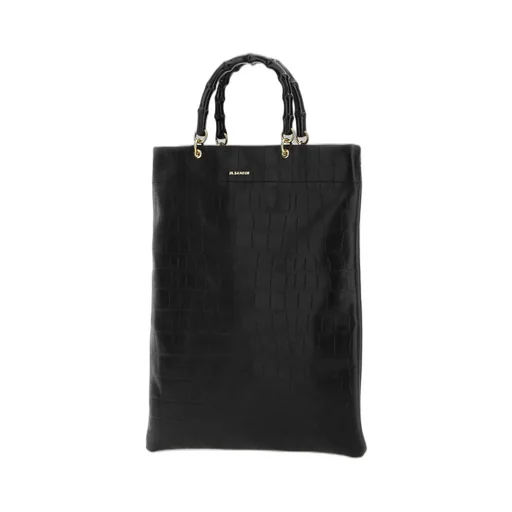 Jil Sander Embossed Top Handle Bag