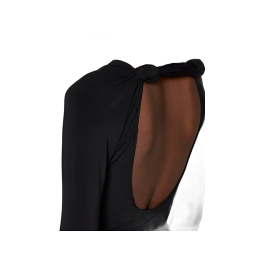 Jil Sander Open-Back Long-Sleeved Crewneck Bodysuit