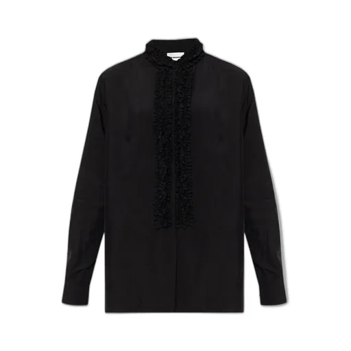 Jil Sander	Long Sleeved Ruffled Trim Blouse