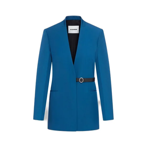 Jil Sander V-Neck Belted Tailored Blazer