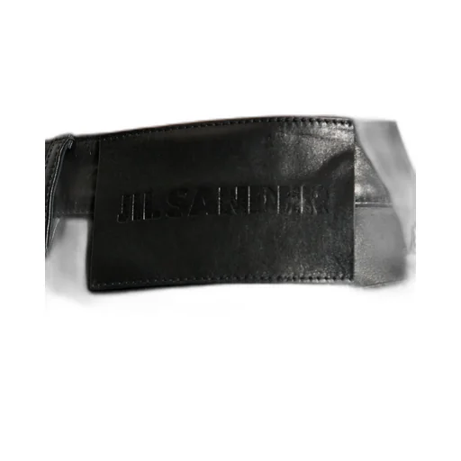 Jil Sander Logo Patch Leather Trousers
